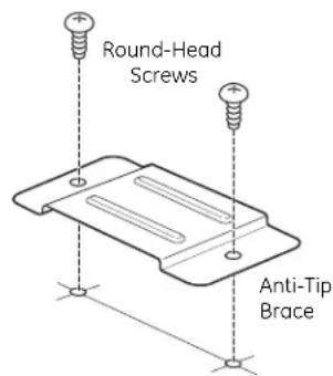 GE JX1530CWC - INSTALL THE ANTI-TIP BRACE - 2