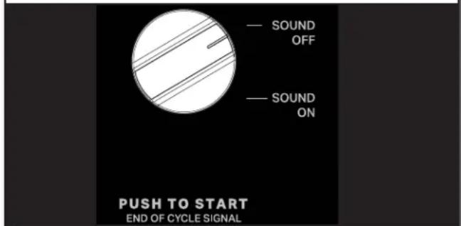 MAYTAG MGDP585GW - Press PUSH TO START knob to begin cycle or rotate END OF CYCLE SIGNAL knob to turn SOUND ON/OFF - 1