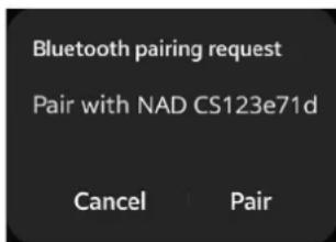 NAD CS1 - JUMELAGE BLUETOOTH - 1