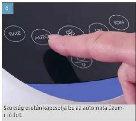 BONECO P300 - ÜZEMBE HELYEZÉS ES KIKAPCSOLÁS - 6