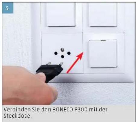 BONECO P300 - INBETRIEBNAHME UND AUSSCHALTEN - 3