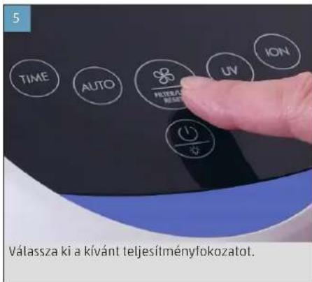 BONECO P300 - ÜZEMBE HELYEZÉS ES KIKAPCSOLÁS - 5