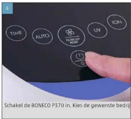 BONECO P370 - INGEBRUIKNAME EN UITSCHAKELEN - 4