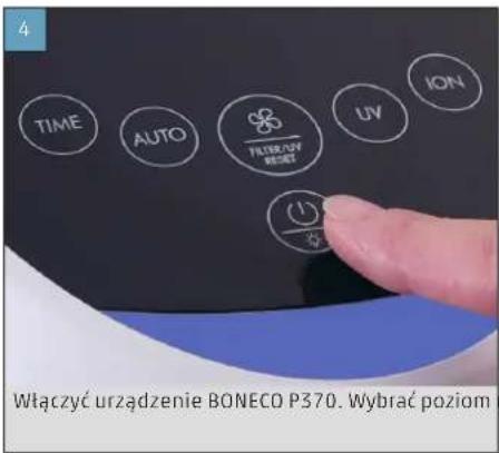 BONECO P370 - URUCHAMIANIE I WYŁACZANIE - 4