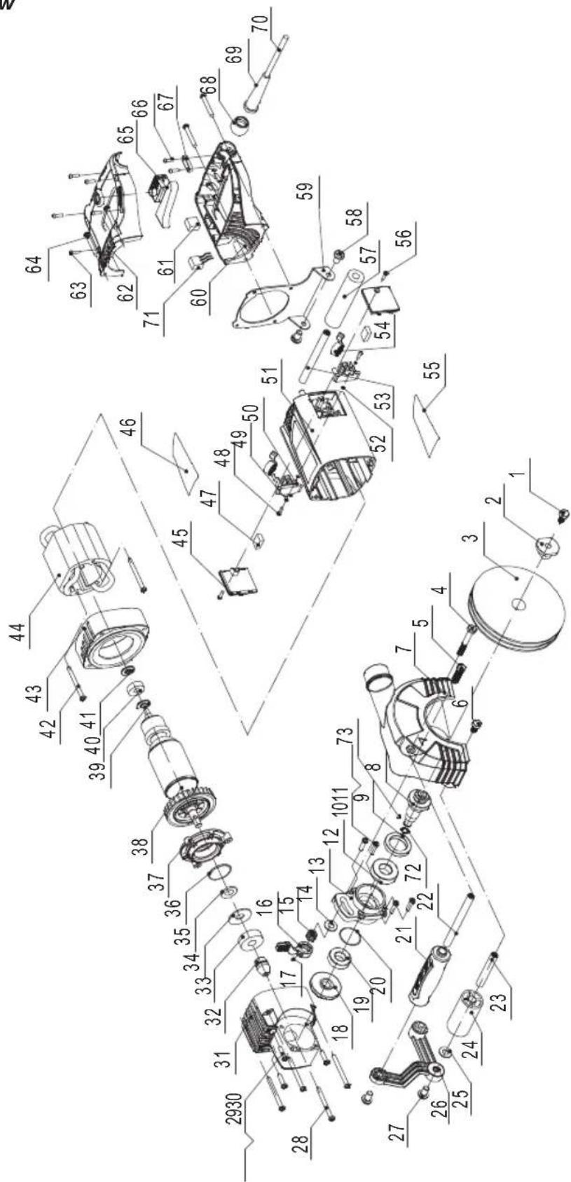 Ferm WCM1001P - Spare parts list - 1
