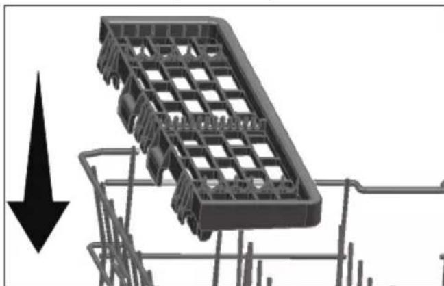 GRUNDIG GNVP4611C - Support multifonction du panier supérieur - 3