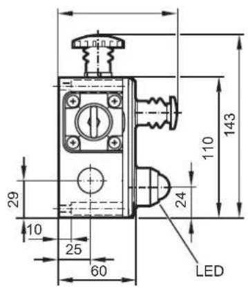 IFM ZB0053 - Schéma d'encombrement - 2