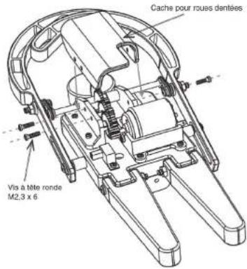 Cache pour roues dentées Vis à tête ronde M2,3 x 6