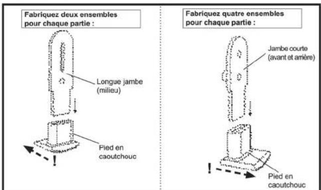 AREXX SR129 - Montage des jambes - 1