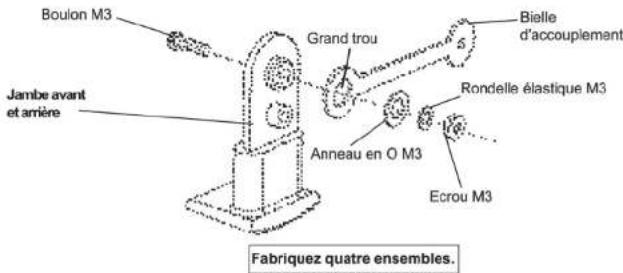 AREXX SR129 - Montage des jambes - 2