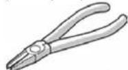 AREXX SR129 - Petit marteau en plastique Ensemble de tournevis Prince coupante ou pince plate - 3
