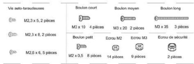 AREXX SR129 - LiSTE des pieces - 1