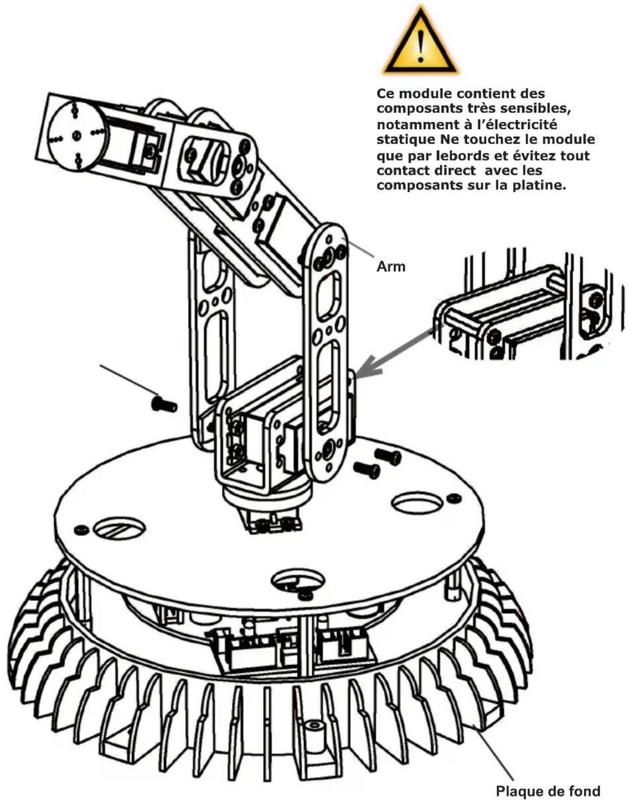 AREXX RA1PRO - Construction du servo bras: - 1
