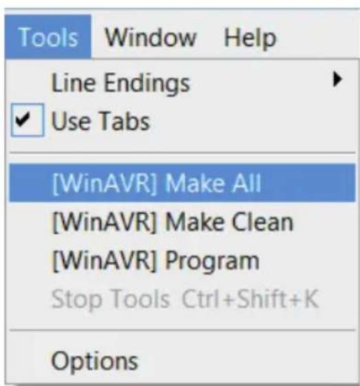 AREXX RA1PRO - Ouvrir et compiler un projet d'exemple - 2