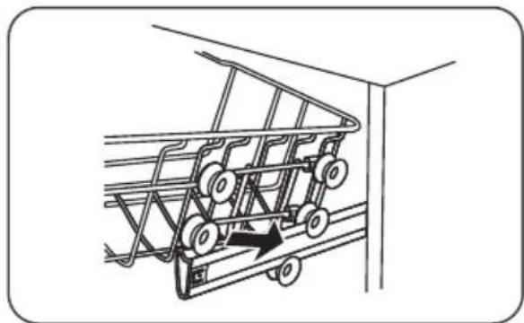 Pelgrim GVW301L - Réglage du panier supérieur type 1 (en fonction du modèle) - 3