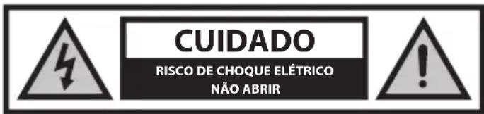 CUIDADO RISCO DE CHOQUE ELÉTRICO NÃO ABRIR