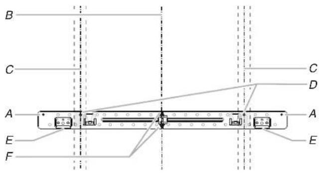 KITCHENAID KMMF330PBS - Posibles configuraciones de las vigas de pared - 1