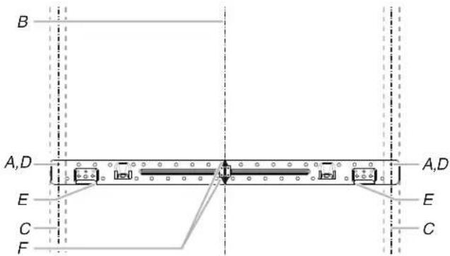 KITCHENAID KMMF330PBS - Configurations possibles des montants de cloison - 4