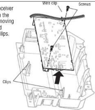 LIFT-MASTER 050ACTWFLK - Remove the receiver logic board - 3
