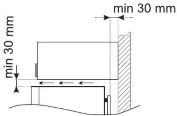 VEDETTE VCA206NFWH - Installation before using the appliance for the first time - 5