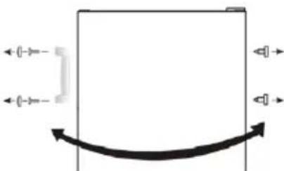 VEDETTE VCA206NFWH - REVERSING THE DOOR SWING - 9