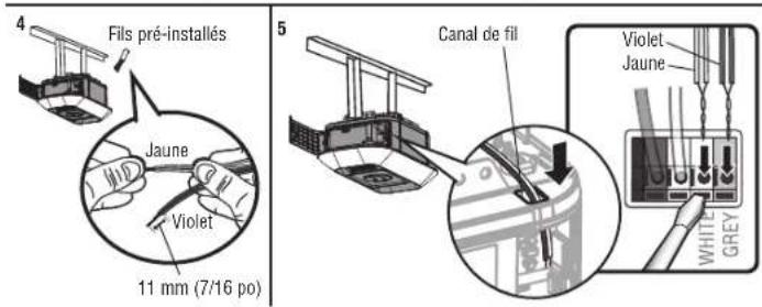 LIFT-MASTER 84504R - OPTION B- INSTALLATION PRÉCÂBLÉE - 4