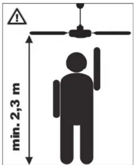 min. 2,3 m