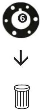 ⑥ ↓