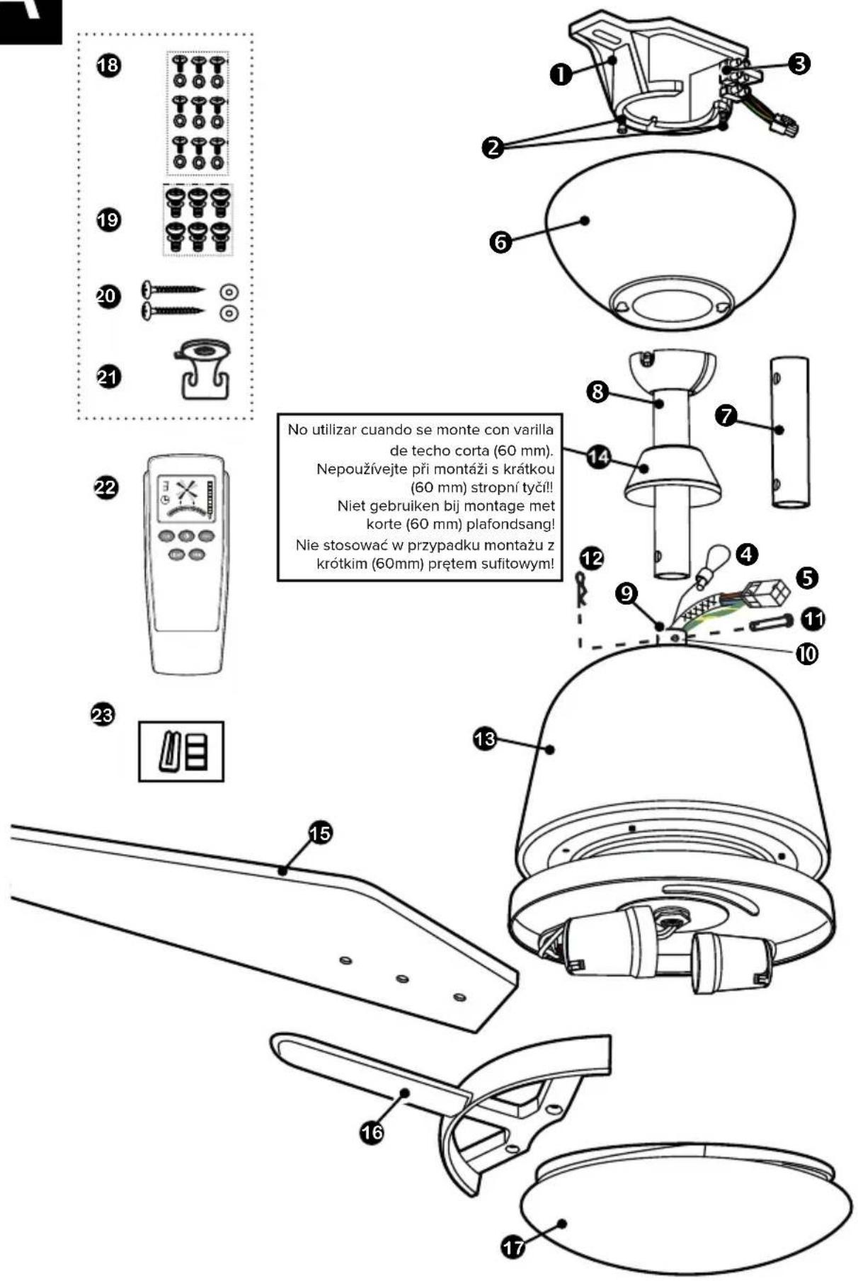 CasaFan Eco Aviatos 132 - COMPONENTI (Figura A, pagina 28) - 2