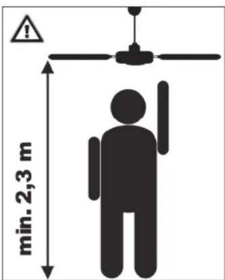 min. 2,3 m
