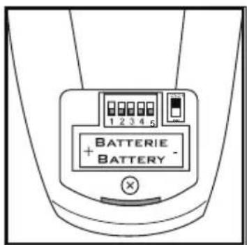 1 2 3 4 5 BATTERIE + BATTERY -