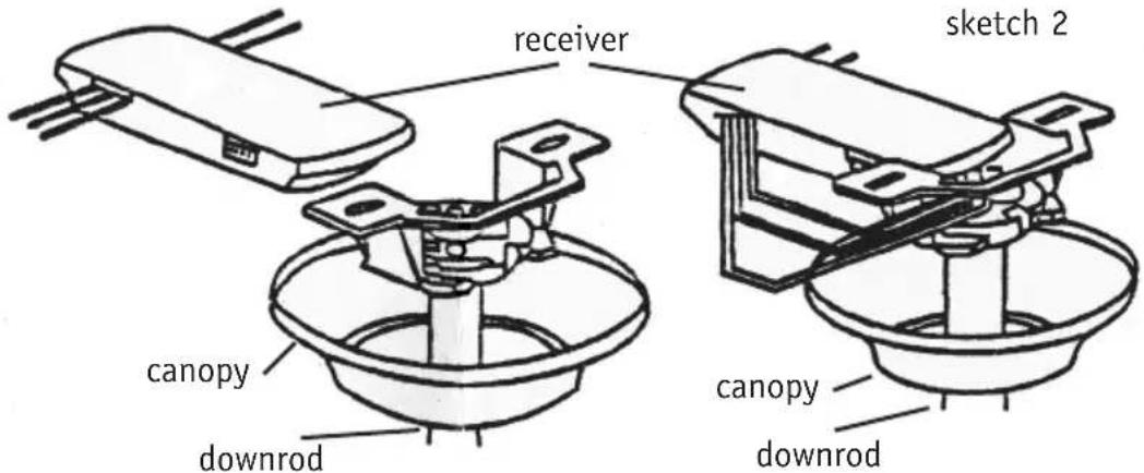 receiver sketch 2 canopy downrod canopy downrod