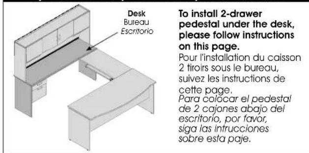 Bestar Harmony 5241139 - PRE-ASSEMBLY / PRE-ASSEMBLAGE / PREENSAMBLAJE PEDESTAL / CAISSON / PEDESTAL - 1
