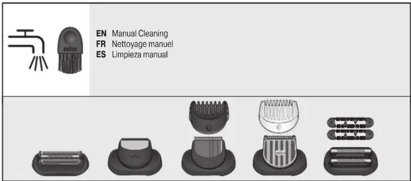EN Manual Cleaning FR Nettoyage manuel ES Limpieza manual
