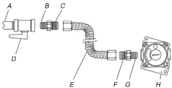 JENN-AIR JDS1450ML - Typical Flexible Connection - 1