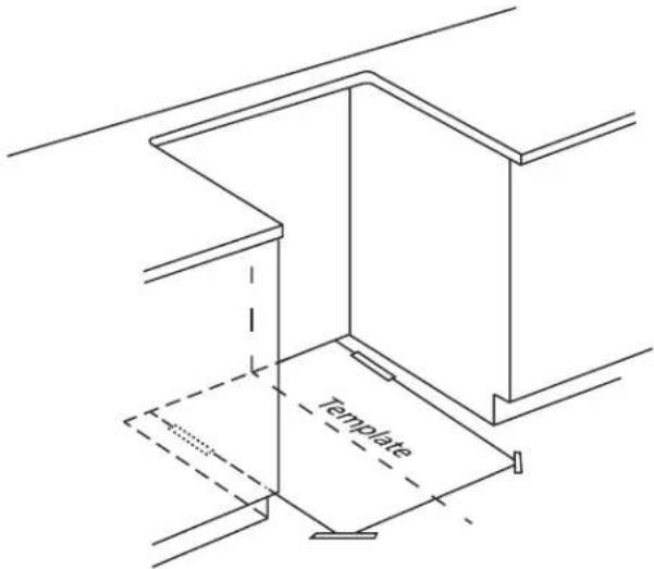 JENN-AIR JDS1450ML - Position the Blower Location Template - 4