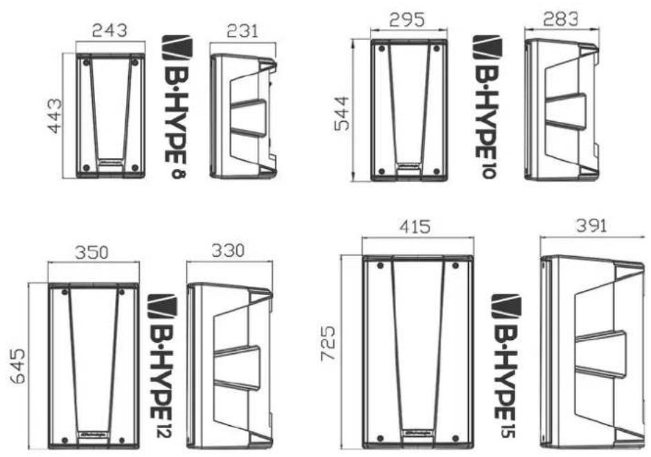 DB Technologies BHype 8 - DIMENSIONS - 1