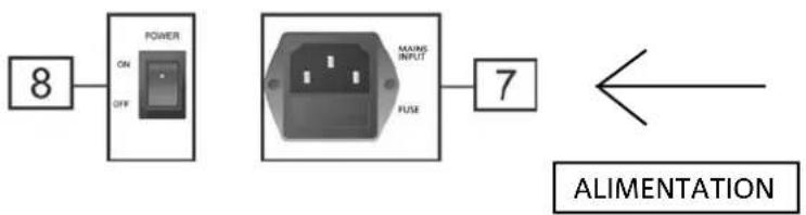 DB Technologies BHype 8 - CONNEXION DE L'ALIMENTATION - 1