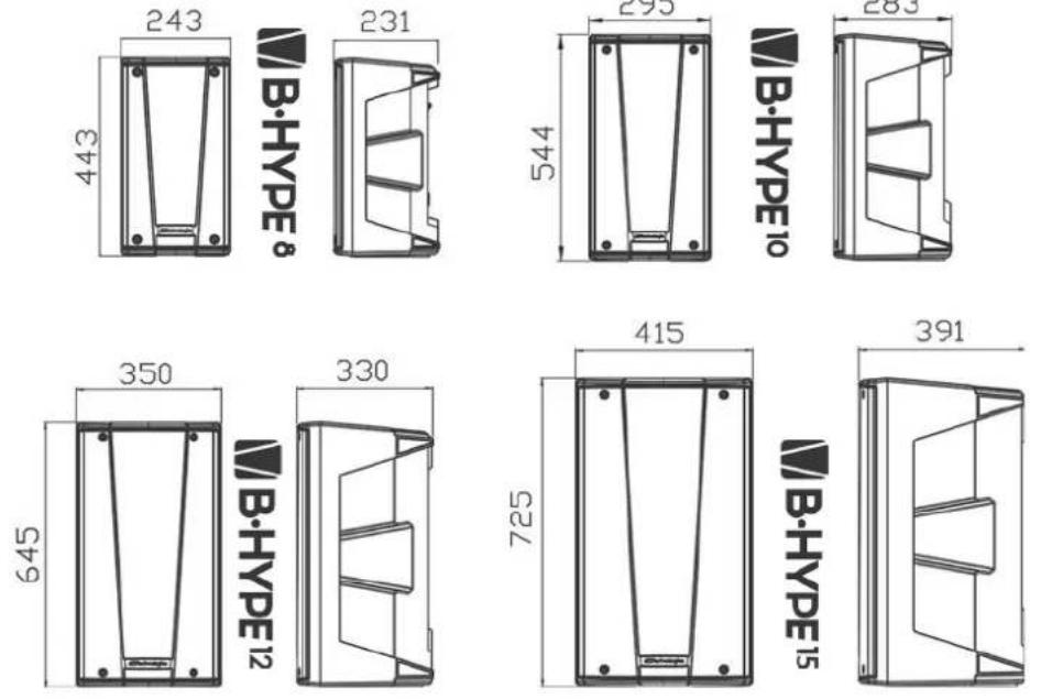 DB Technologies BHype 8 - DIMENSIONES - 1