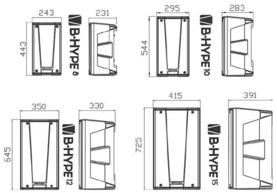 DB Technologies BHype 8 - DIMENSIONS - 1