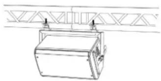 DB Technologies Opera 10 - INSTALACION EN TRUSS CON SOPORTES Y ALISCAFF - 1