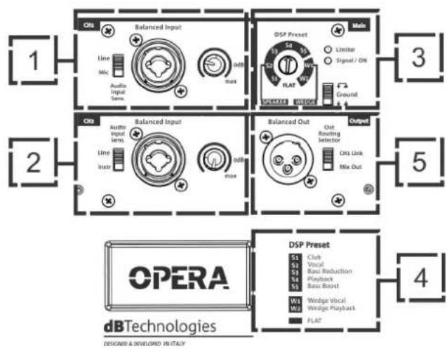 DB Technologies Opera 10 - SEZIONE DI SETUP GENERALE "Main" - 1