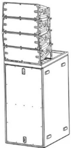 DB Technologies DVA K5 - STACKED INSTALLATION ON SUBWOOFER THROUGH A FLY-BAR - 3