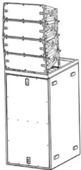 DB Technologies DVA K5 - STACKED- INSTALLATION AUF SUBWOOFER MITTELS FLY-BAR - 2