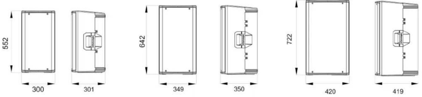 DB Technologies Opera 15 - DIMENSIONS - 1