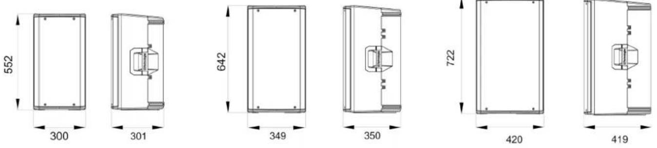 DB Technologies Opera 12 - DIMENSIONS - 1