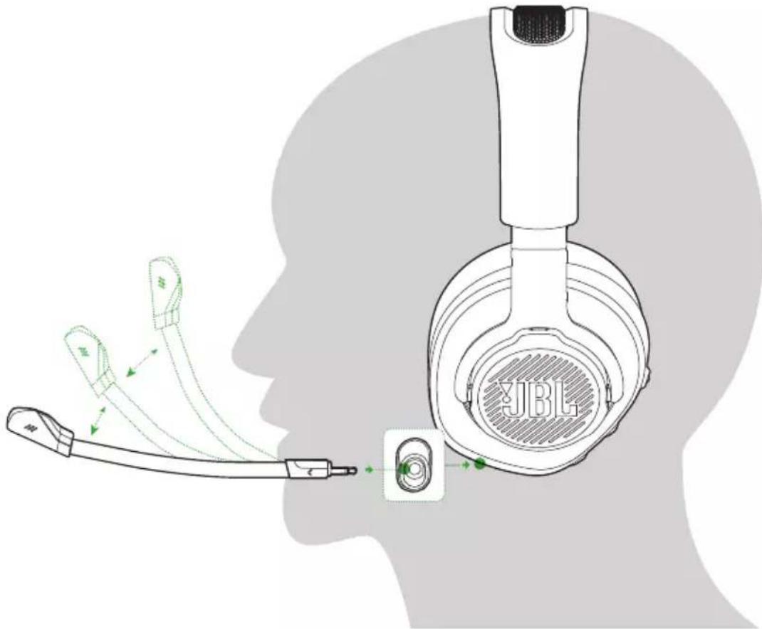 JBL Quantum 360 X - PORT DE VOTRE CASQUE-MICRO - 1