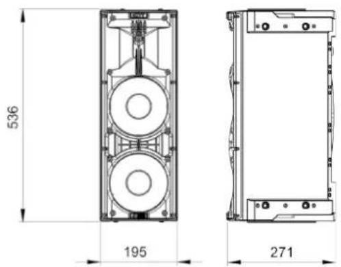 DB Technologies Ingenia IG1T - DIMENSIONS - 1