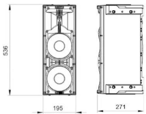 DB Technologies Ingenia IG1T - DIMENSIONES - 1
