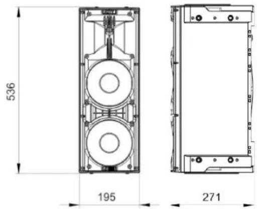 DB Technologies Ingenia IG1T - DIMENSIONS - 1